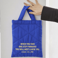 日本直送 Logo Embroidery Geometric Pattern Quilted 2way Shoulder Bag - HLY & CHOCCICO