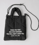 日本直送 Logo Embroidery Geometric Pattern Quilted 2way Shoulder Bag - HLY & CHOCCICO