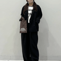 日本直送 Logo Embroidery Geometric Pattern Quilted 2way Shoulder Bag - HLY & CHOCCICO