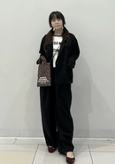 日本直送 Logo Embroidery Geometric Pattern Quilted 2way Shoulder Bag - HLY & CHOCCICO