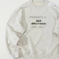 MADNESS X N.HOOLYWOOD SWEATER 10TH CREW NECK SWEATSHIRT - HLY & CHOCCICO