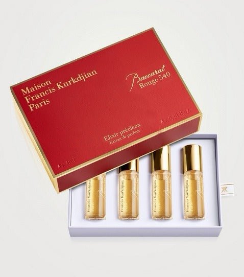 ✨ Maison Francis Kurkdjian Paris Baccarat Rouge 540 Extrait de Parfum - Crystal Flame Collection Fragrance Roller 4x4ml 💎 
