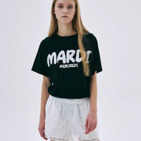 Mardi  Brush Logo Contrast Tee - HLY & CHOCCICO