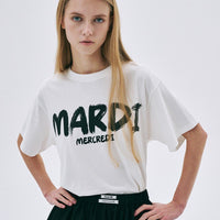Mardi  Brush Logo Contrast Tee - HLY & CHOCCICO