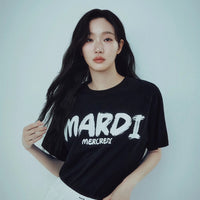 Mardi  Brush Logo Contrast Tee - HLY & CHOCCICO