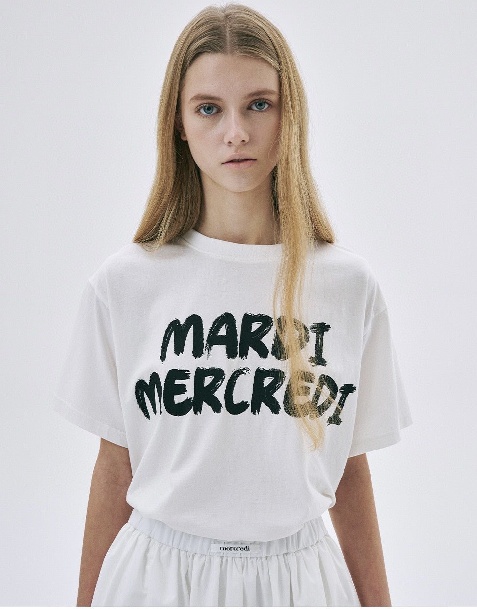 MARDI スカート　BRUSH LOGO Mardi Mercredi] PANTS BRUSH LOGO FLOWER LACE (3款