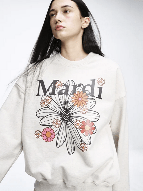 Mardi Sweatshirt Flowermardi Blossom - HLY & CHOCCICO