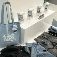 🇰🇷韓國直送🇰🇷 MARITHE FRANCOIS GIRBAUD Denim Big Eco Bag  淺藍牛仔帆布購物袋 HLY & CHOCCICO