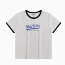 MARITHE FRANCOIS GIRBAUD VINTAGE BASEBALL RINGER TEE HLY & CHOCCICO