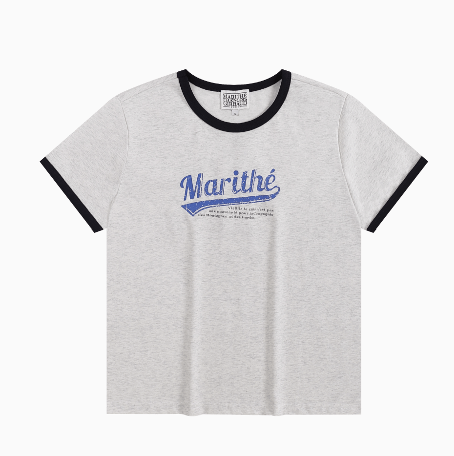 MARITHE FRANCOIS GIRBAUD VINTAGE BASEBALL RINGER TEE HLY & CHOCCICO