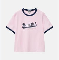 MARITHE FRANCOIS GIRBAUD VINTAGE BASEBALL RINGER TEE HLY & CHOCCICO