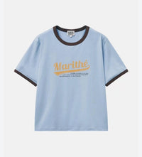 MARITHE FRANCOIS GIRBAUD VINTAGE BASEBALL RINGER TEE HLY & CHOCCICO