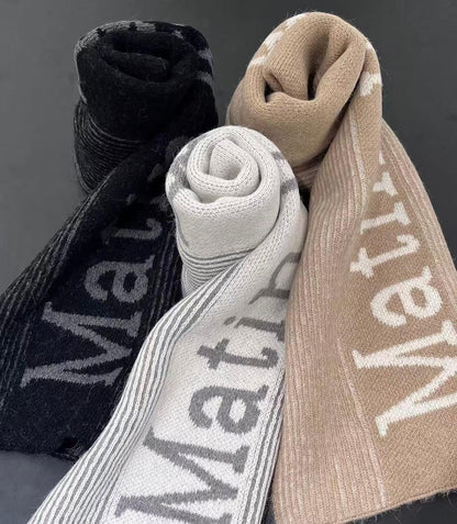 MATIN KIM STRIPE MUFFLER - HLY &amp; CHOCCICO