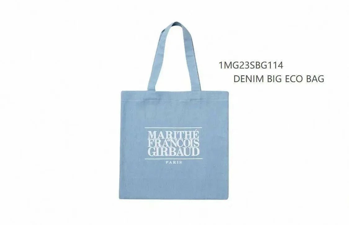 MFG GIRBAUD Denim Big Eco Bag 淺藍牛仔帆布購物袋 - HLY &amp; CHOCCICO