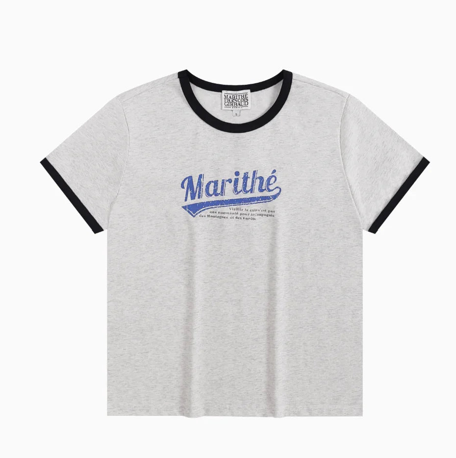 MFG GIRBAUD VINTAGE BASEBALL RINGER TEE - HLY &amp; CHOCCICO