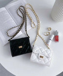 Micro Mini Quilted Chain Shoulder Bag - HLY & CHOCCICO