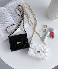 Micro Mini Quilted Chain Shoulder Bag - HLY & CHOCCICO