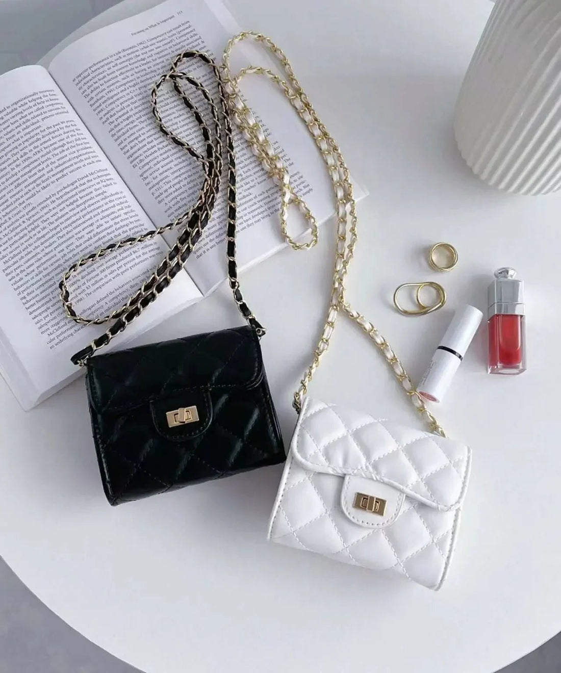 Micro Mini Quilted Chain Shoulder Bag - HLY &amp; CHOCCICO