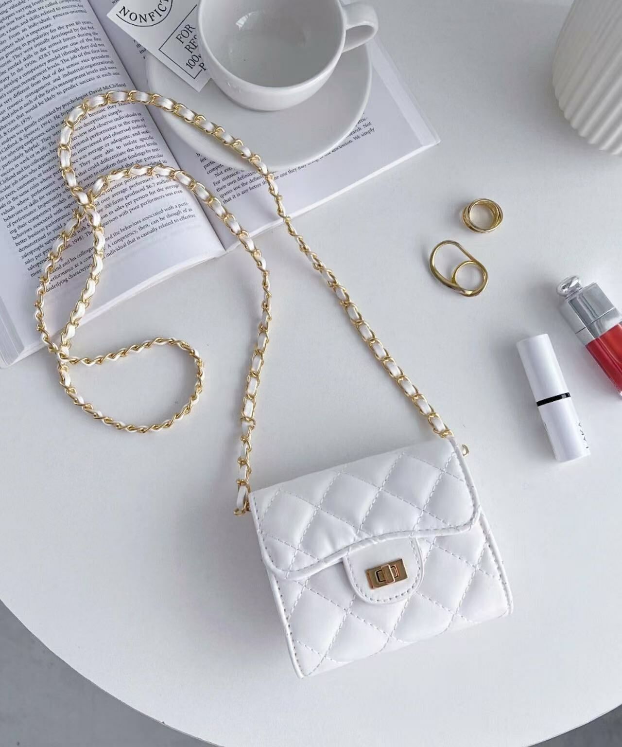 Micro Mini Quilted Chain Shoulder Bag - HLY & CHOCCICO