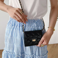Micro Mini Quilted Chain Shoulder Bag - HLY & CHOCCICO