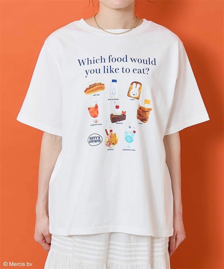 Miffy Food Tee - HLY & CHOCCICO