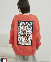 日本直送 MLB 別注Hanafuda Back Print Crew Neck Sweatshirt - HLY & CHOCCICO