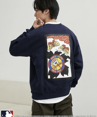 日本直送 MLB 別注Hanafuda Back Print Crew Neck Sweatshirt - HLY & CHOCCICO