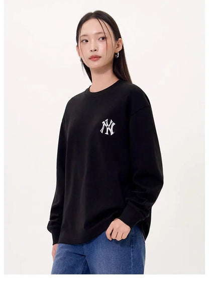 MLB Unisex Basic Street Big Logo Long Sleeve Tee - HLY &amp; CHOCCICO