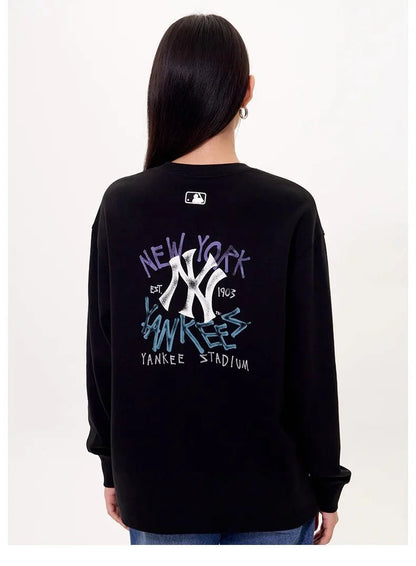 MLB Unisex Basic Street Big Logo Long Sleeve Tee - HLY &amp; CHOCCICO