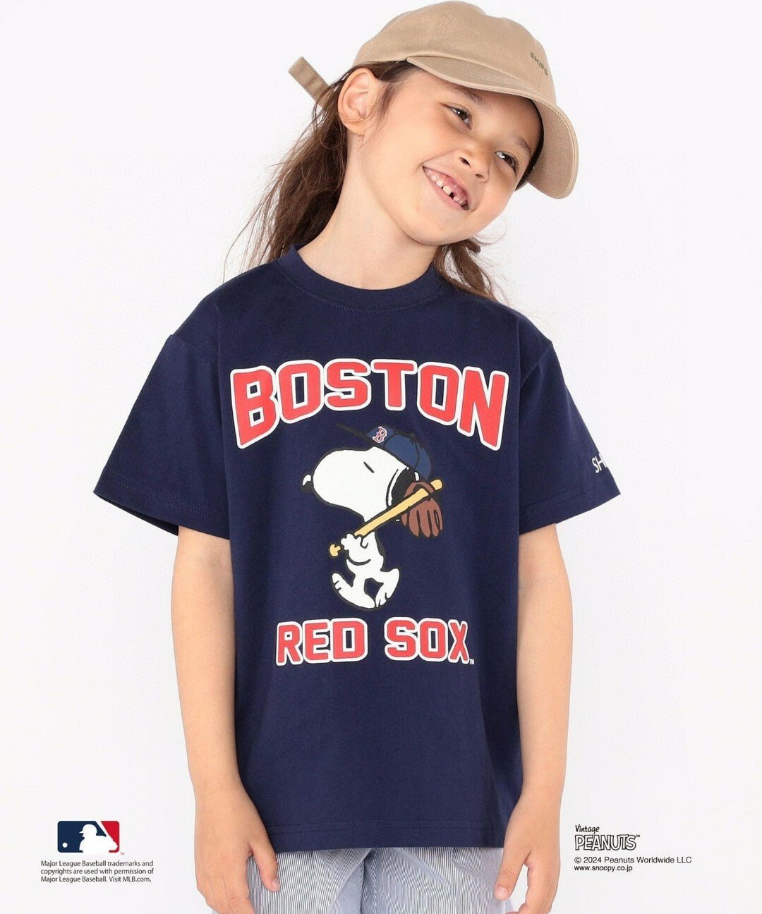 MLB X PEANUT SNOOPY  Kids Tee - 4 Color - HLY & CHOCCICO