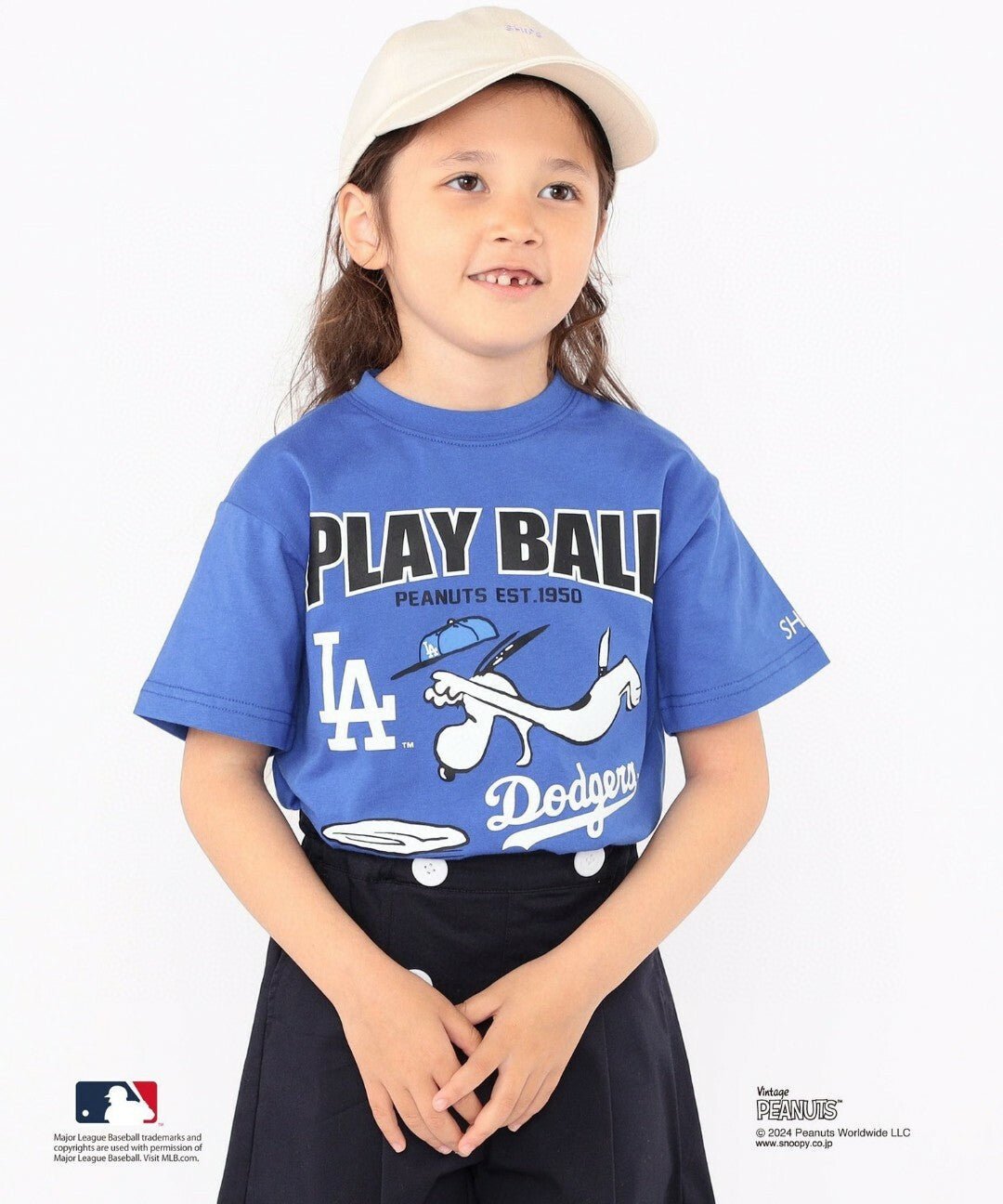 MLB X PEANUT SNOOPY  Kids Tee - 4 Color - HLY & CHOCCICO