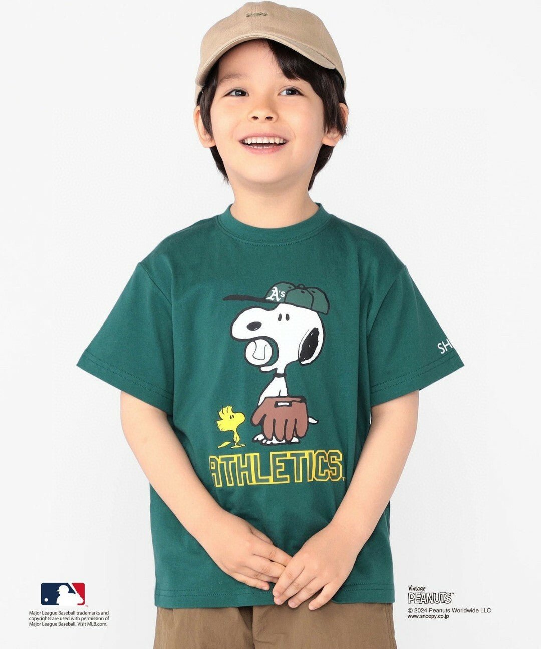 MLB X PEANUT SNOOPY  Kids Tee - 4 Color - HLY & CHOCCICO