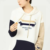 Nagasugiru Dog  Big Silhouette Hoodie - HLY & CHOCCICO