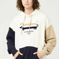 Nagasugiru Dog  Big Silhouette Hoodie - HLY & CHOCCICO