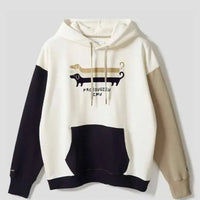 Nagasugiru Dog  Big Silhouette Hoodie - HLY & CHOCCICO