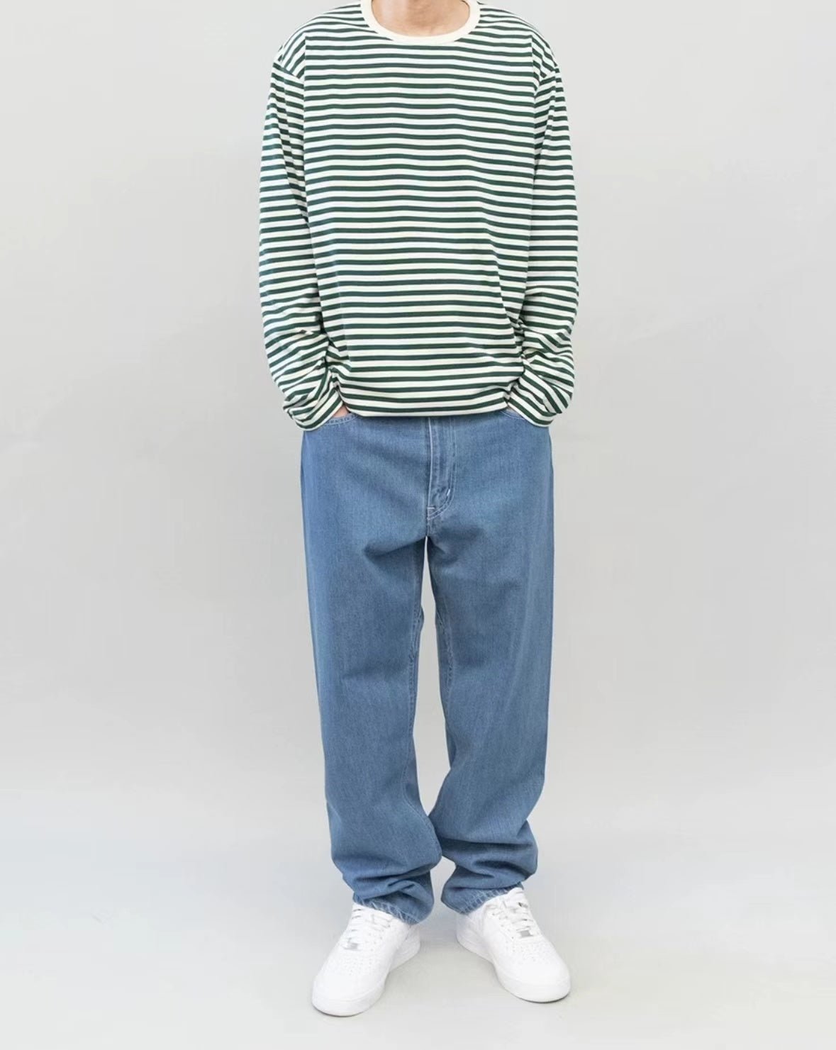 Nanamica COOLMAX Stripe Jersey Long Sleeve -2 Color HLY & CHOCCICO