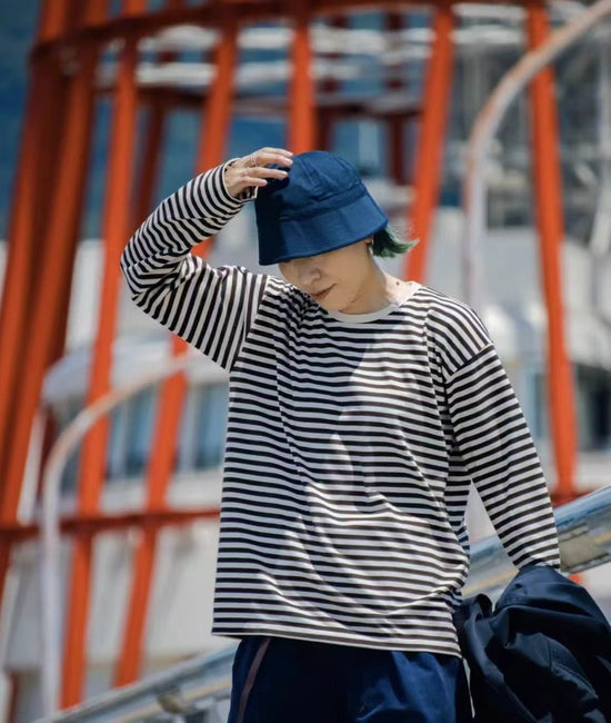 Nanamica COOLMAX Stripe Jersey Long Sleeve -2 Color