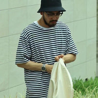 Nanamica COOLMAX Stripe Jersey Tee -2 Color HLY & CHOCCICO