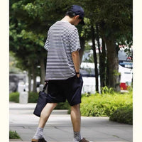 Nanamica COOLMAX Stripe Jersey Tee -2 Color HLY & CHOCCICO