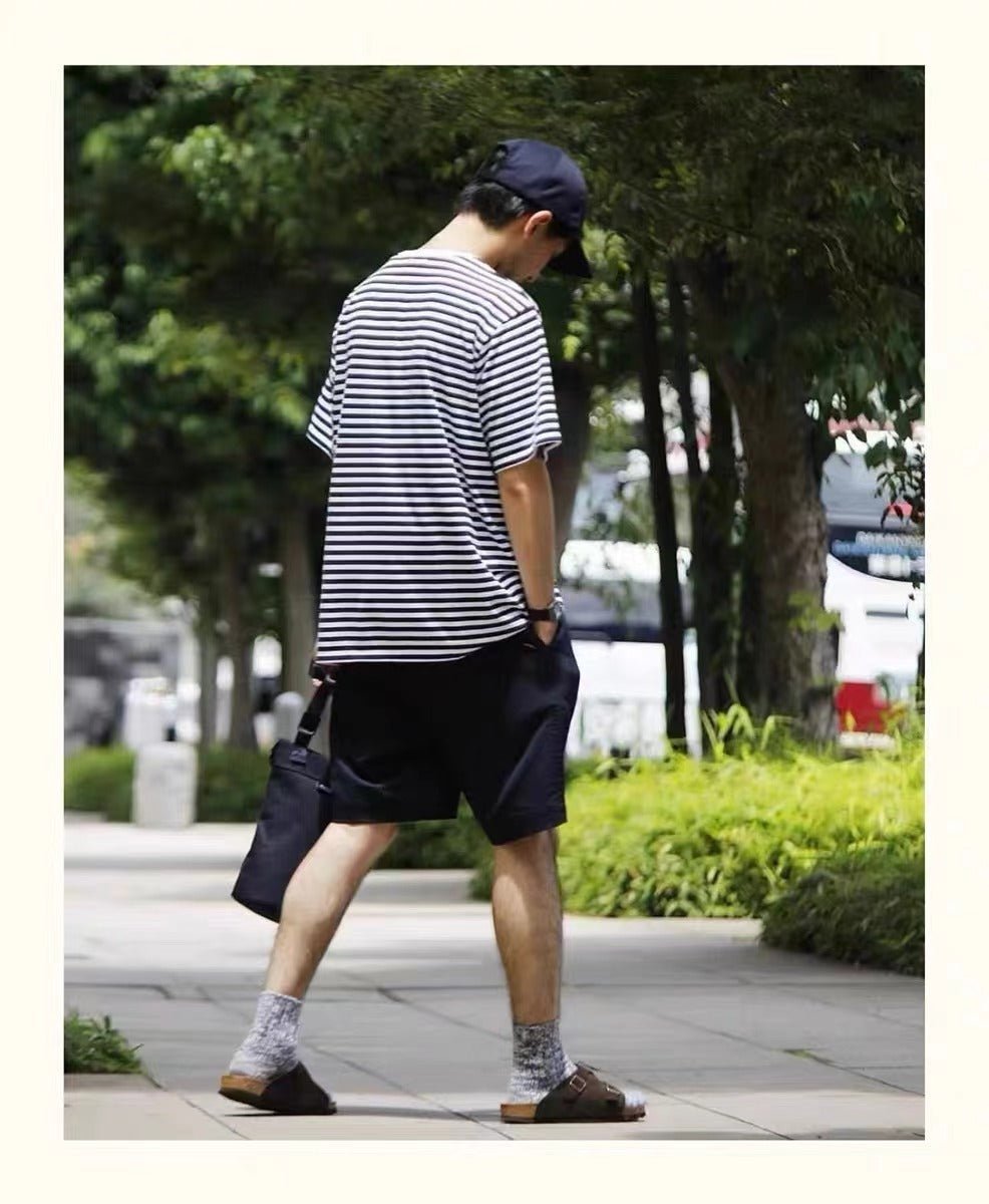 Nanamica COOLMAX Stripe Jersey Tee -2 Color HLY & CHOCCICO