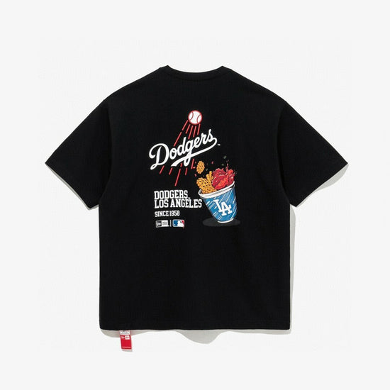 New Era Dodgers Cheer Food Tee