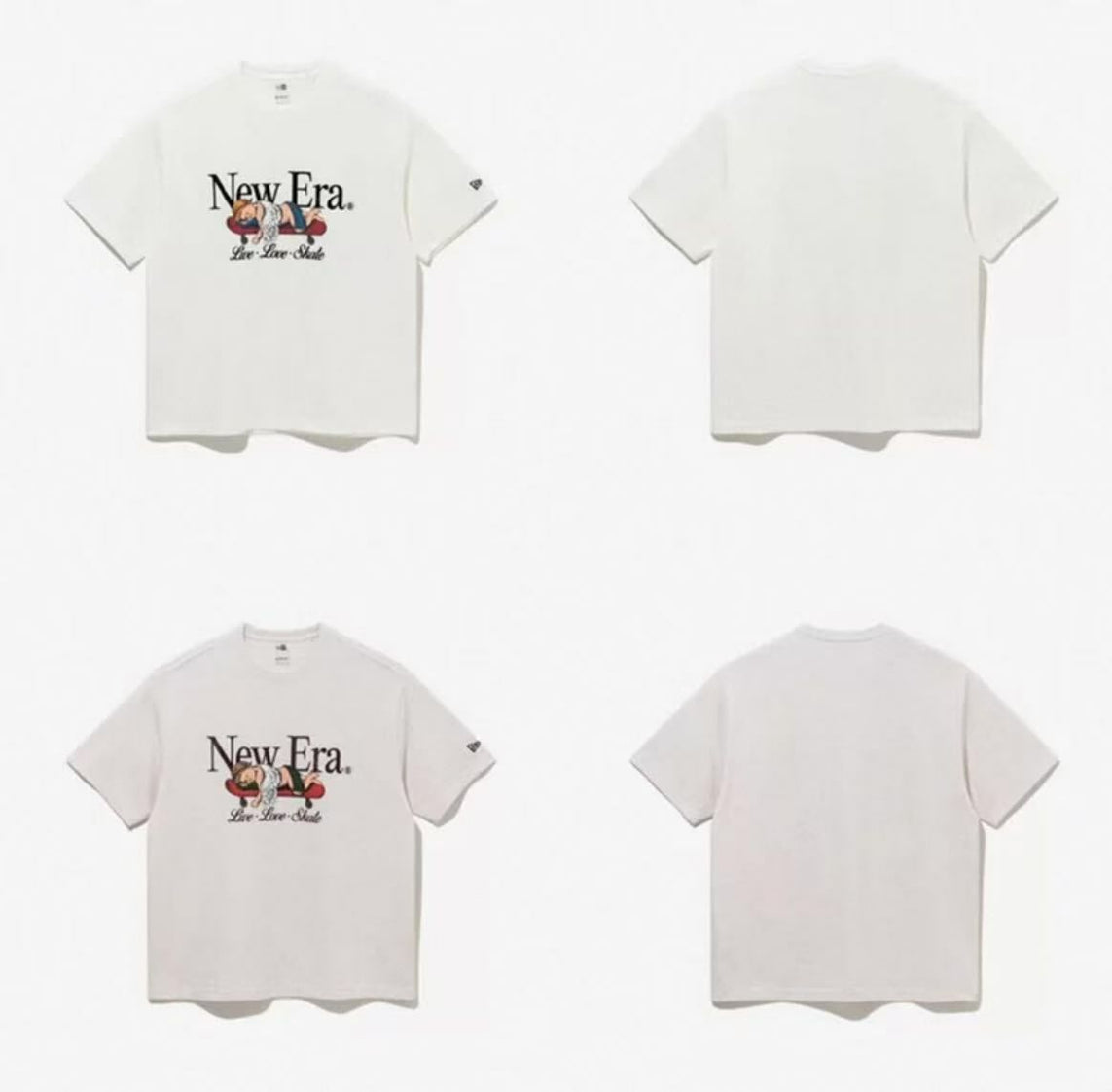 韓國直送New Era Live Love Skate Tee