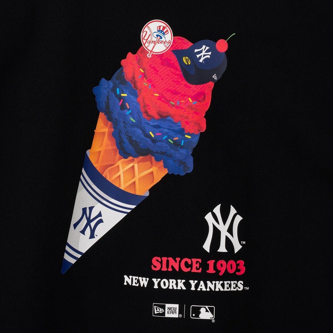 New Era  New York Yankees Home Cheering Ice Cream Tee - 3 Color HLY & CHOCCICO