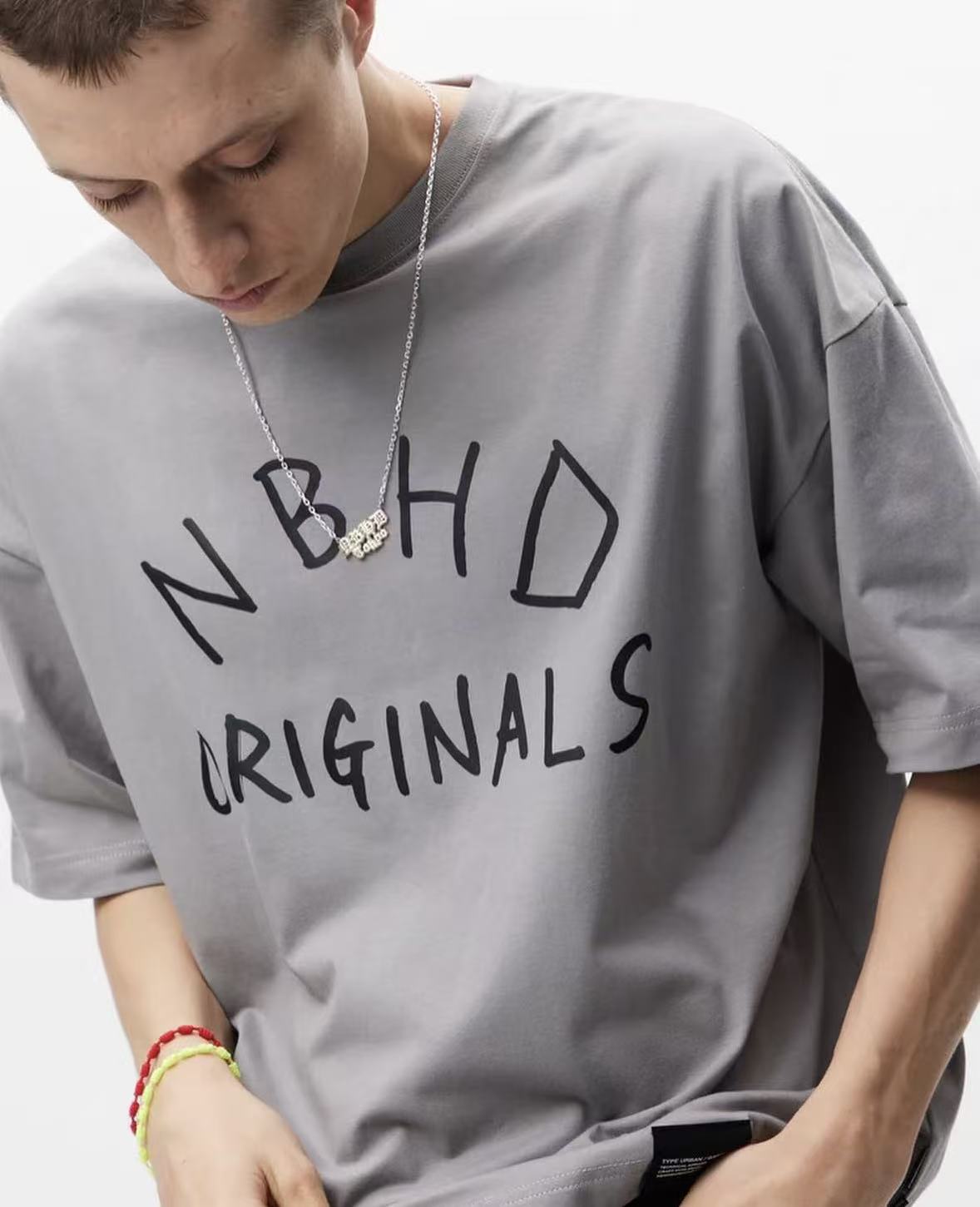 NEW Men's Street Style Loose Fit Logo Print Tee