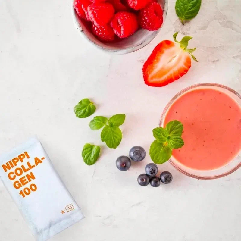 日本 NIPPI Collagen100 膠原蛋白肽100 (🧡橙/ 💙藍) - HLY &amp; CHOCCICO