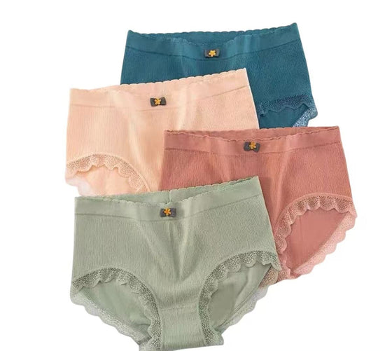 Japan Rakuten NO.1 Queen Graphene Sexy High Waist Panties 🎀 5 Colors (4 Pieces per Set)