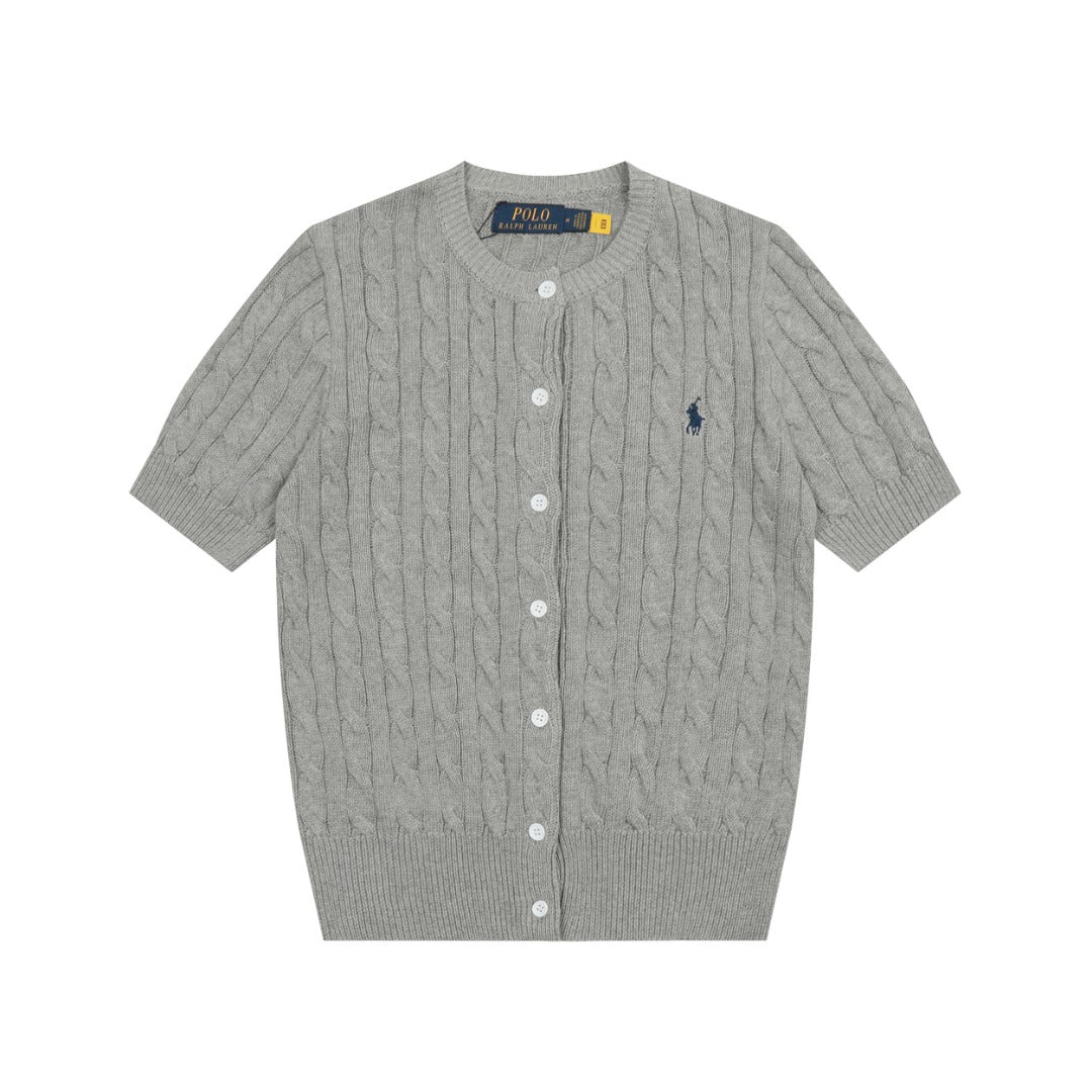 RL Polo Knit Short-sleeve Cardigan 🎨 14 Color Options