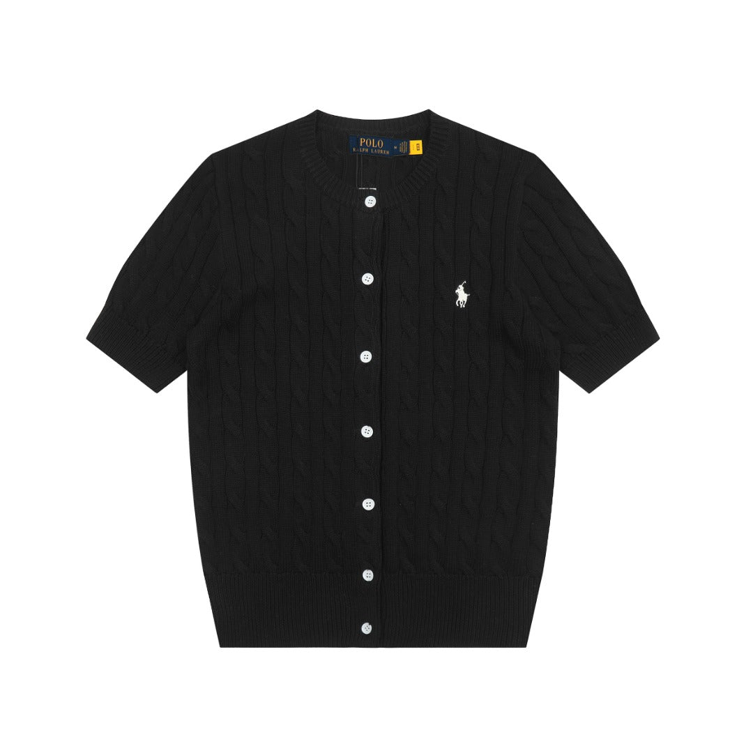 RL Polo Knit Short-sleeve Cardigan 🎨 14 Color Options