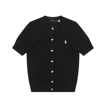 RL Polo Knit Short-sleeve Cardigan 🎨 14 Color Options