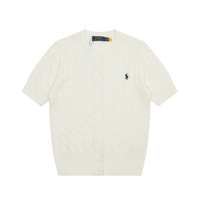 RL Polo Knit Short-sleeve Cardigan 🎨 14 Color Options
